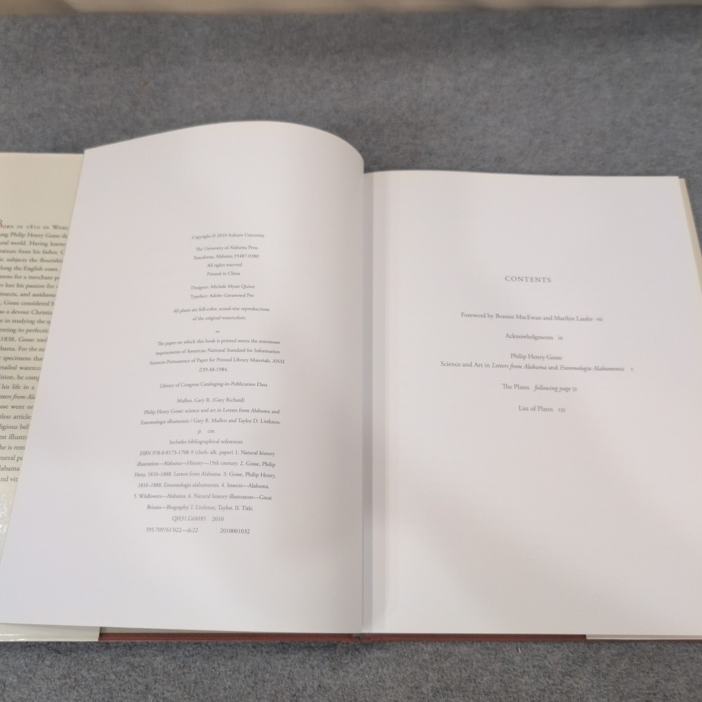 Philip Henry Gosse Science and Art in Letters from Alabama Hardcover Book 2010 - Picture 6 of 8